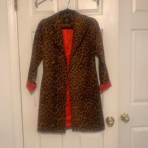 NWOT stunning cheetah lightweight coat!
